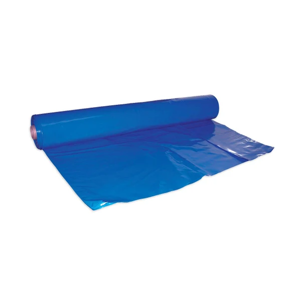 Blue marine shrink wrap roll for winterizing boats and protecting watercraft during storage and transportation