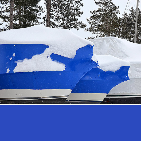 Shrink Wrapped Boats