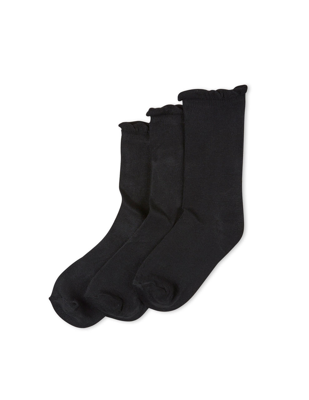 No Nonsense Trouser Sock PLUS, Black - 3 pk