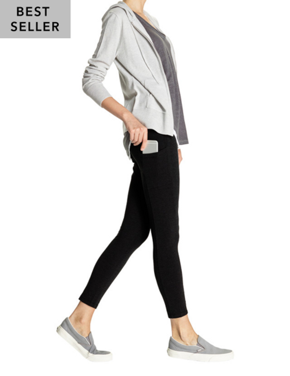 Casual Women's with Pockets Leggings Loose Solid Color Cotton