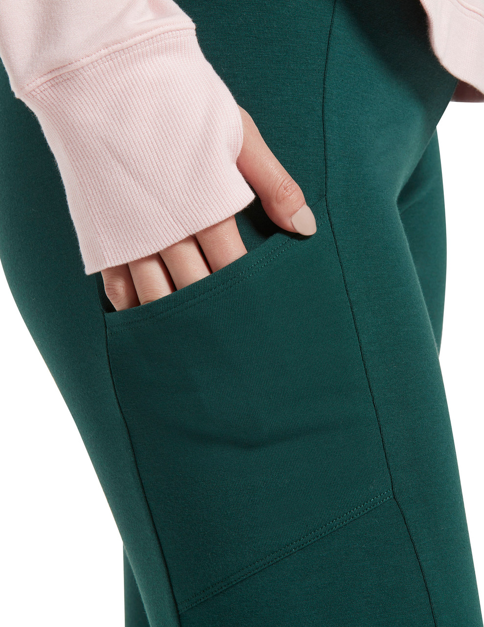 Sheebo Womens Cotton Spandex Basic Full Length Classic Pockets