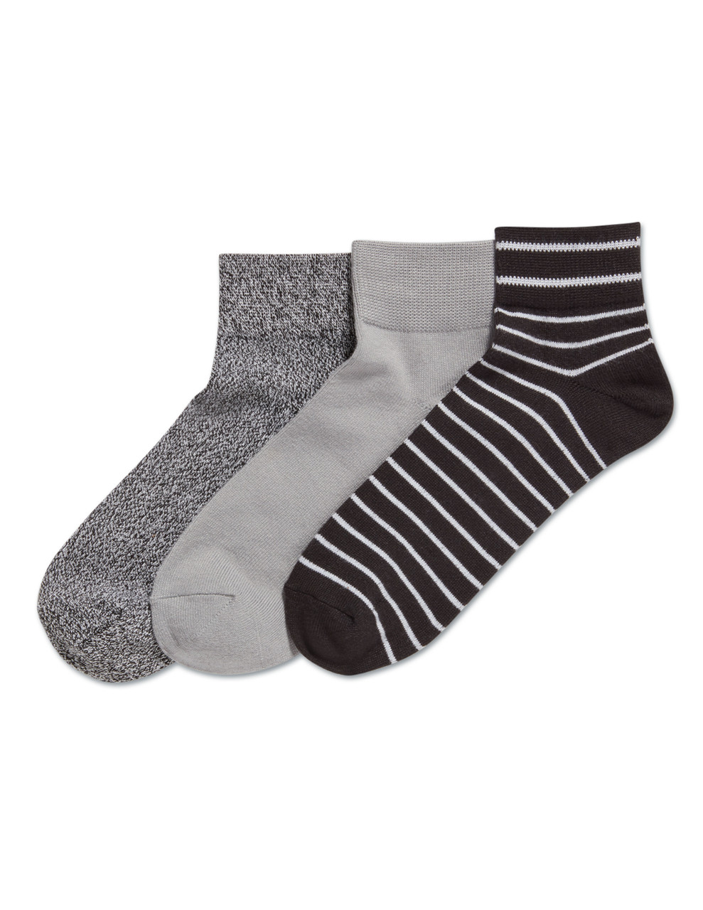 No nonsense X-sport Marled Double Tab No Show Athletic Sock, 3