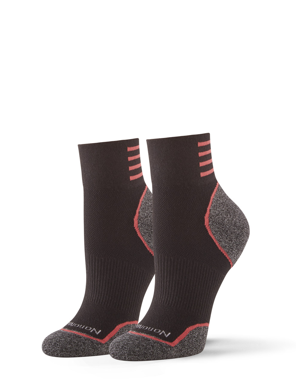 No Nonsense Women's Quarter Length White Socks Soft & Breathable Size 4-10  - 3 pairs