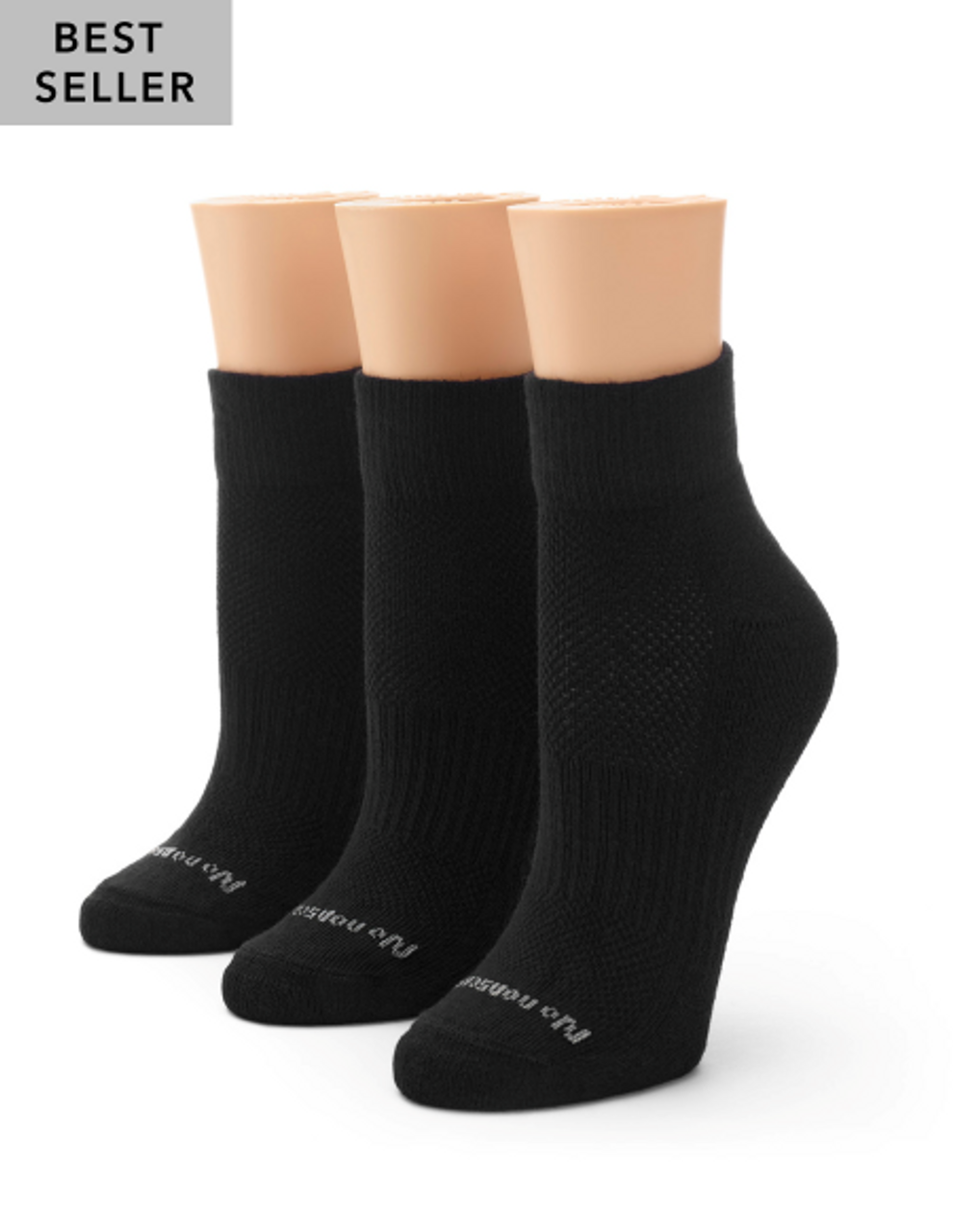 Shop Soft Breathable Cushioned Quarter Top Socks 3 Pair Pack