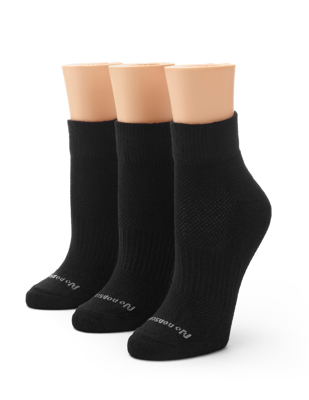 No Nonsense Nylon Knee Highs, Sheer Toe, Size One, Off Black - 10 pair
