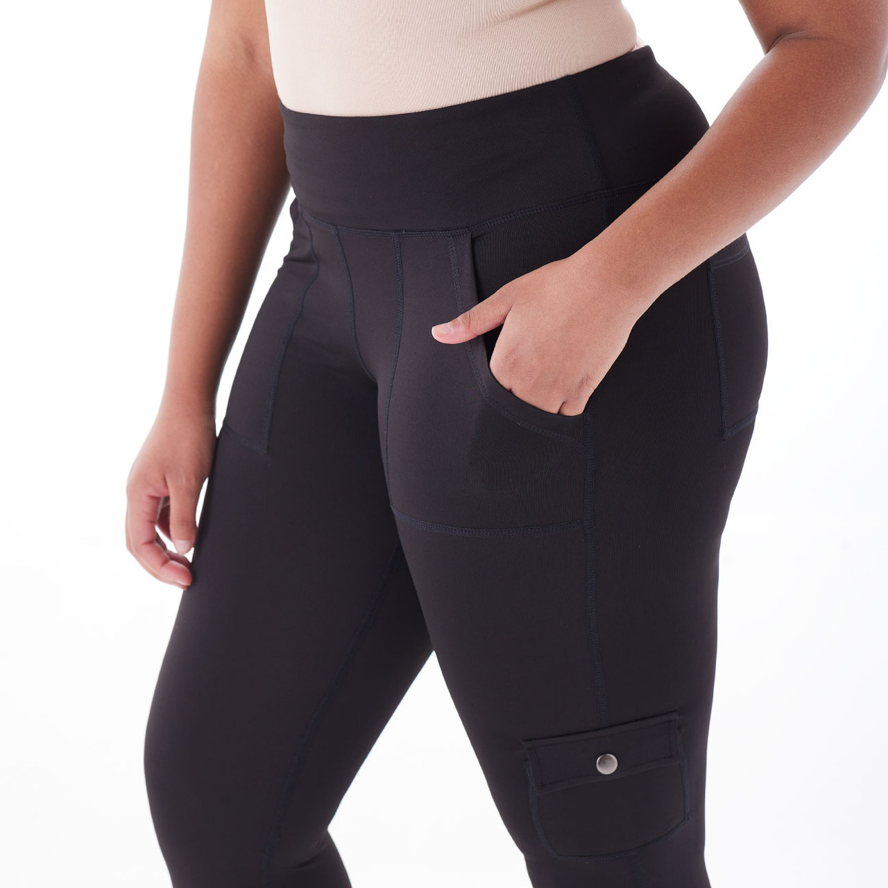 Women's Yoga Pants with Pockets  Cargo leggings, Sporty leggings