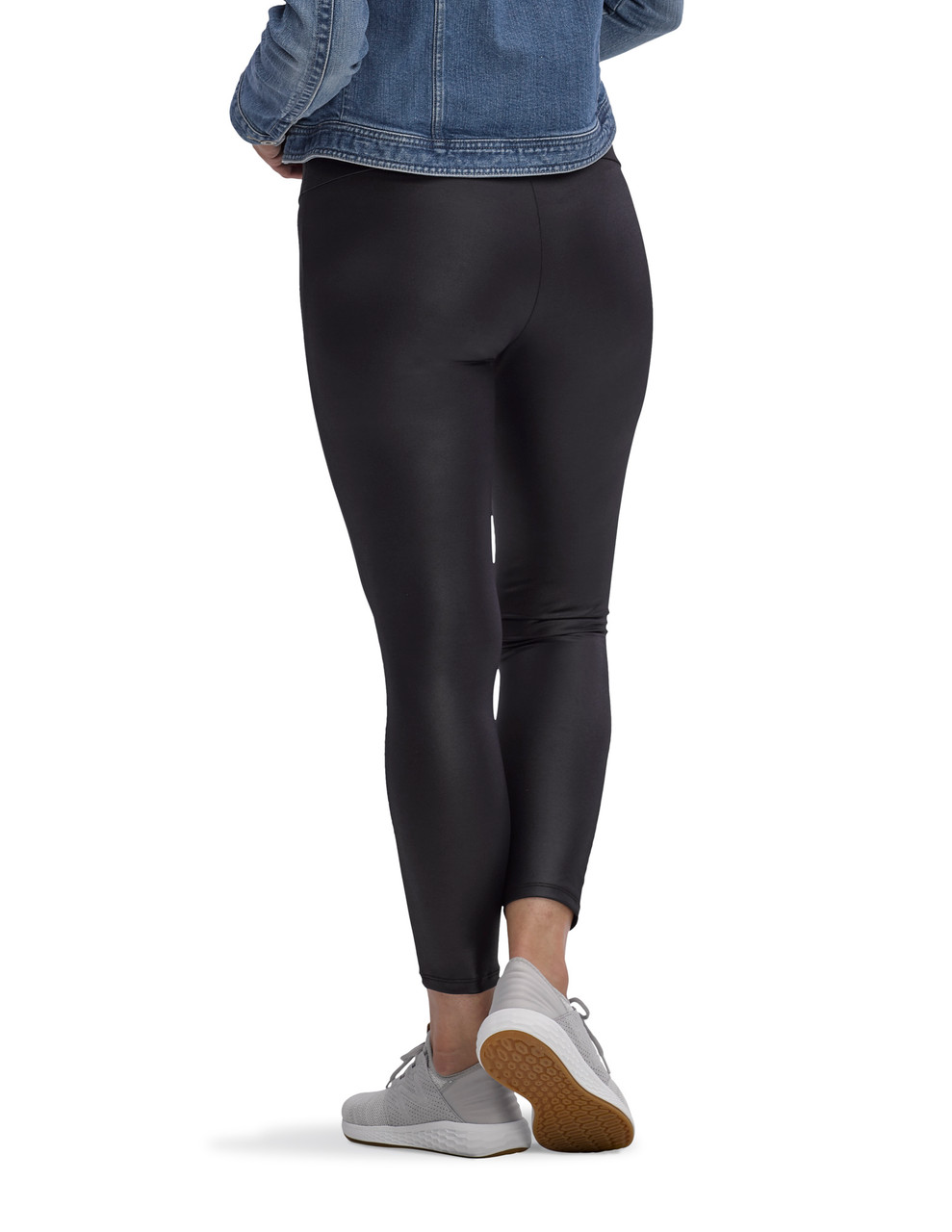 Glossy Wide Waistband Skimmer - Leggings