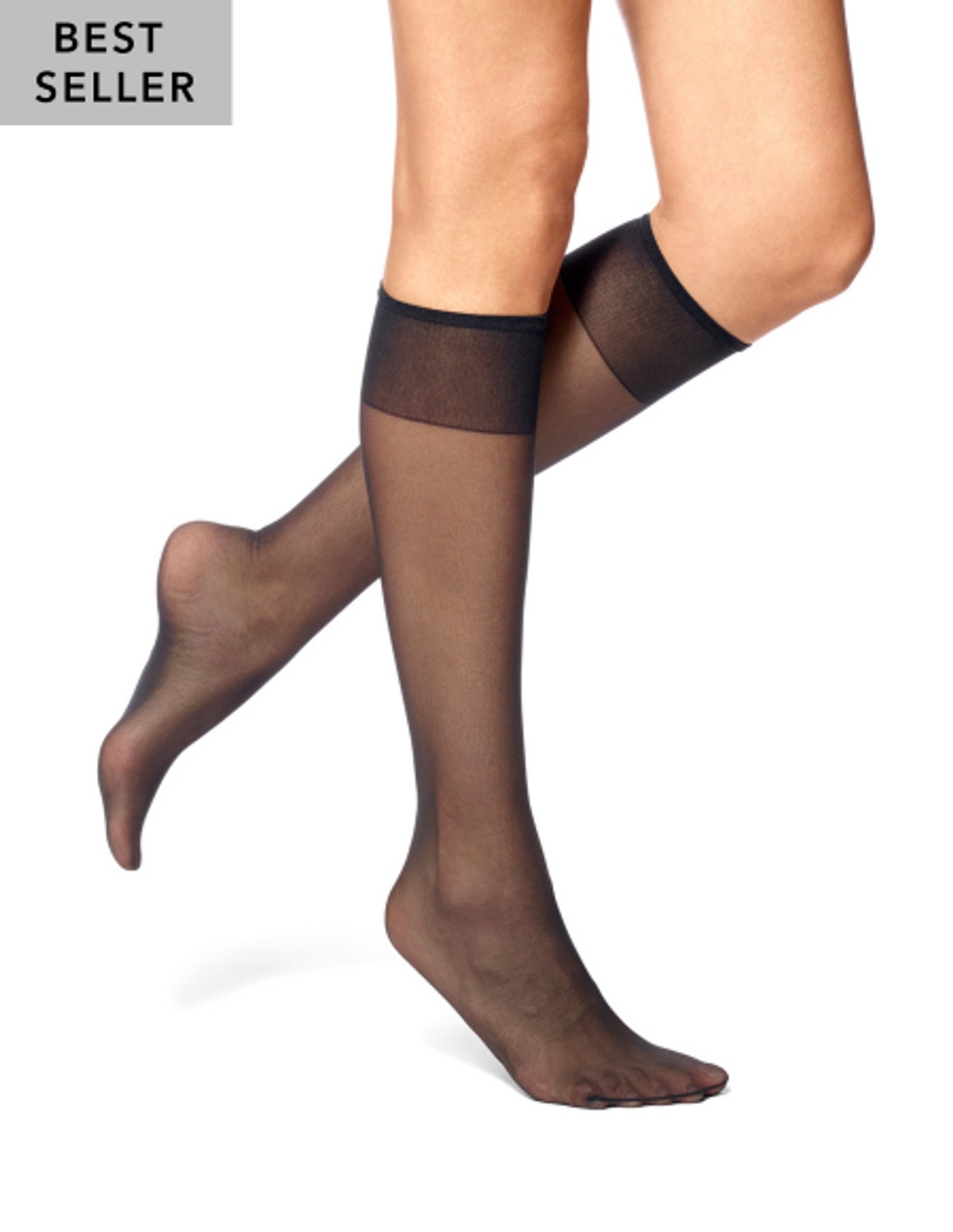 No Nonsense Control Top Pantyhose, Reinforced Toe, Size B, Nude - 1 pair