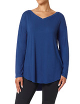 Ultimate Legging Tee – Long Sleeve  Prussian Blue S