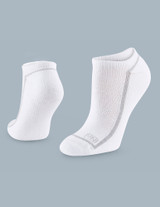 ExpanTech Stretch Tech Women's No Show Socks 3 Pairs White