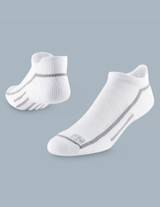 ExpanTech Stretch Tech Men's Tab Back Socks 3 Pairs White