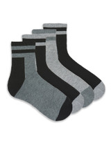 Outdoor Colorblock Mini Crew Sock 4 Pair Pack Heather Grey One Size