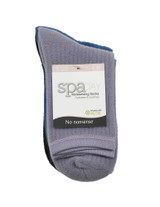 Moisturizing Ribbed Terry Crew Sock 3 Pair Pack