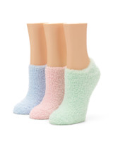 Shortie Slipper Sock Asst 2 Shoe Sizes 4-10