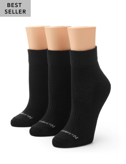 No Nonsense Women's Scallop Pointelle Sock 3 Pair Pack White One
