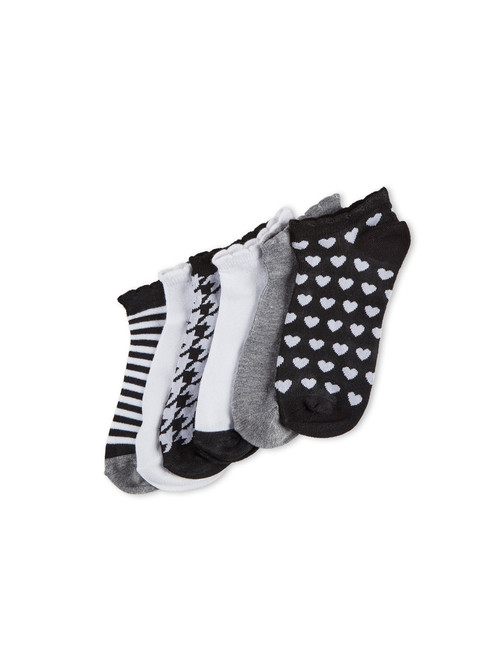 Color Expressions Patterned Scalloped Socks