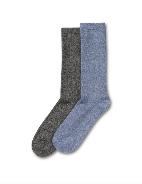 Soft Terry Crew Sock 2 Pair Pack