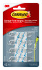 Command™ Clear Small Cord Clips w/Clear Strips, 17302CLR - 8 clips/pack
