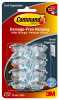 Command™ Clear Small Cord Clips w/Clear Strips, 17302CLR - 8 clips/pack