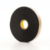 3M™ Double Coated Polyethylene Foam Tape 4496B, Black, 1/4 in x 36 yd, 62 mil