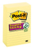 Post-it® Super Sticky Notes 660-5SSCY, 4 in x 6 in (10.16 cm x 15.24 cm) Canary Yellow, lined, 5 Pads/Pack