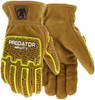 Predator® PD6 Impact Mechanics Gloves - Sasquatch® Leather Driver Work Gloves - TPR Back of Hand Protection - Cut, Abrasion, and Impact Resistant - Wing Thumb