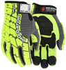 Predator® Mechanics Work Gloves - Impact Resistant Gloves - Synthetic Leather Palm - MAXGrid™ Palm and Fingers - Tire Tread Pattern TPR on Spandex Back - HyperMax® HPPE Cut Resistant Palm Liner - Grid Pattern Palm and Fingers for Grip