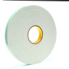 3M™ Double Coated Urethane Foam Tape 4016, Off White, 2 in x 36 yd, 62 mil