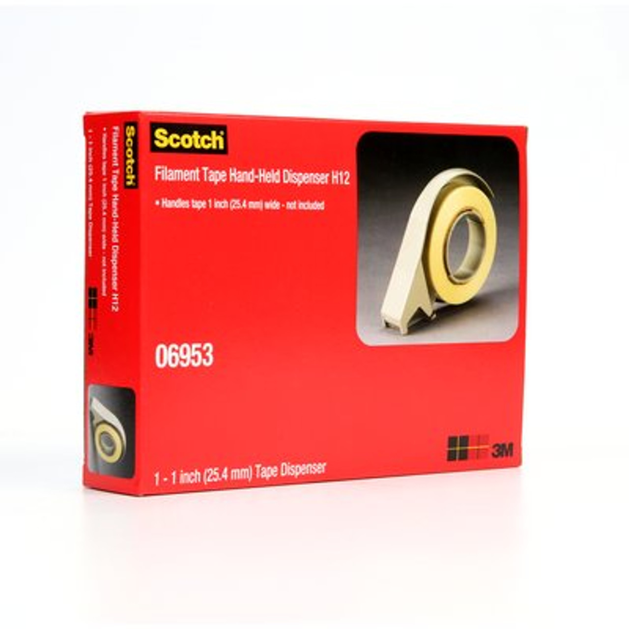 Scotch® Filament Tape Hand Dispenser H12 PN6953, 1 in