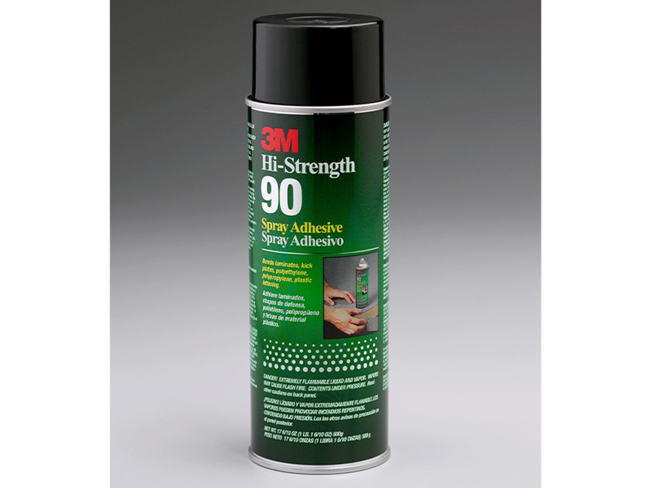 3M™ Hi-Strength Spray Adhesive 90, Clear, 24 fl oz Can (Net Wt 17.6 oz)