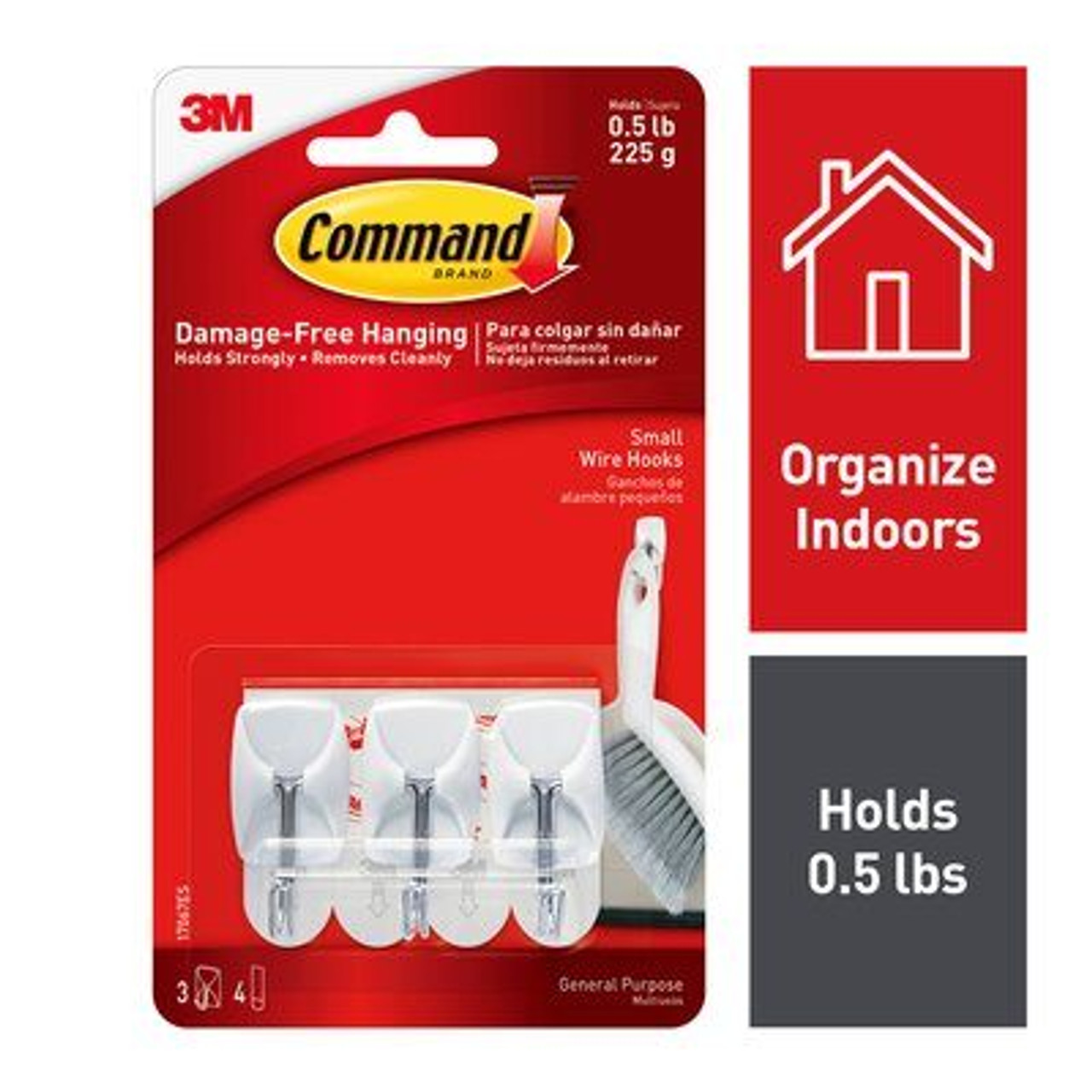 Command utensil clearance hooks