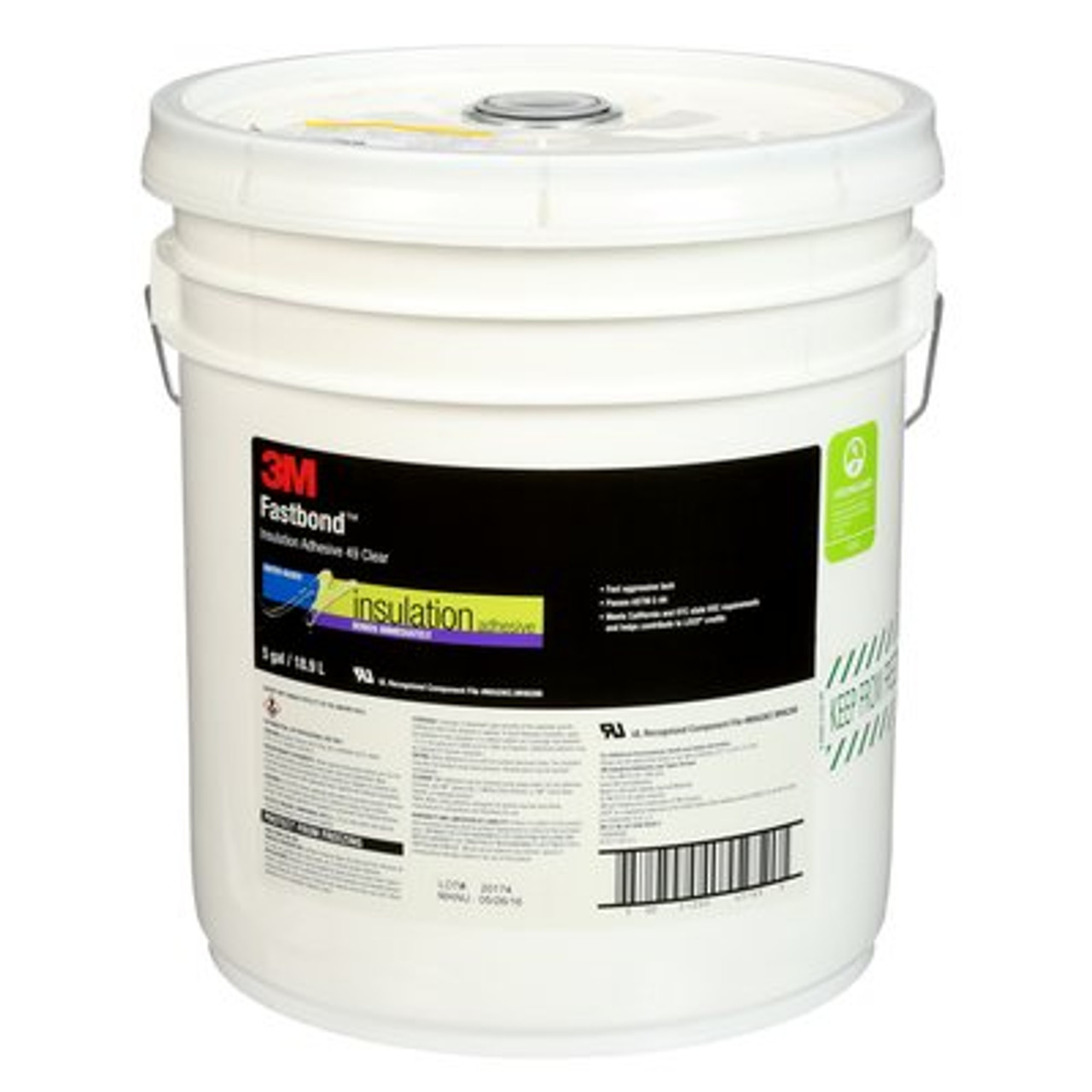 3M™ Fastbond™ Insulation Adhesive 49, Clear, 5 Gallon Pail