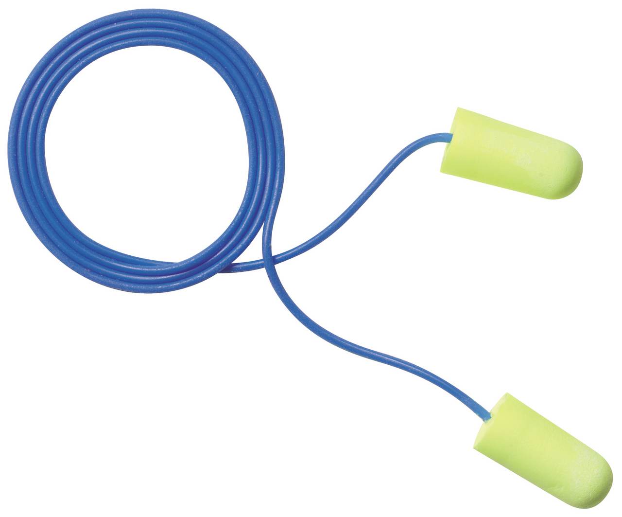 3M™ E-A-Rsoft™ Yellow Neons™  Corded Earplugs, Hearing Conservation 311-1250 in Poly Bag Regular Size 2000 PR/Case