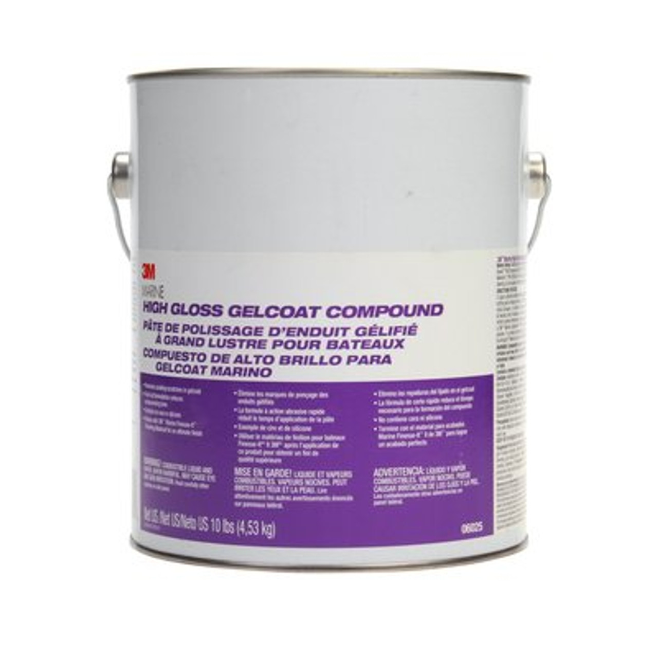 3M™ Marine High Gloss Gelcoat Compound, 06025, 10 lb - The Binding Source