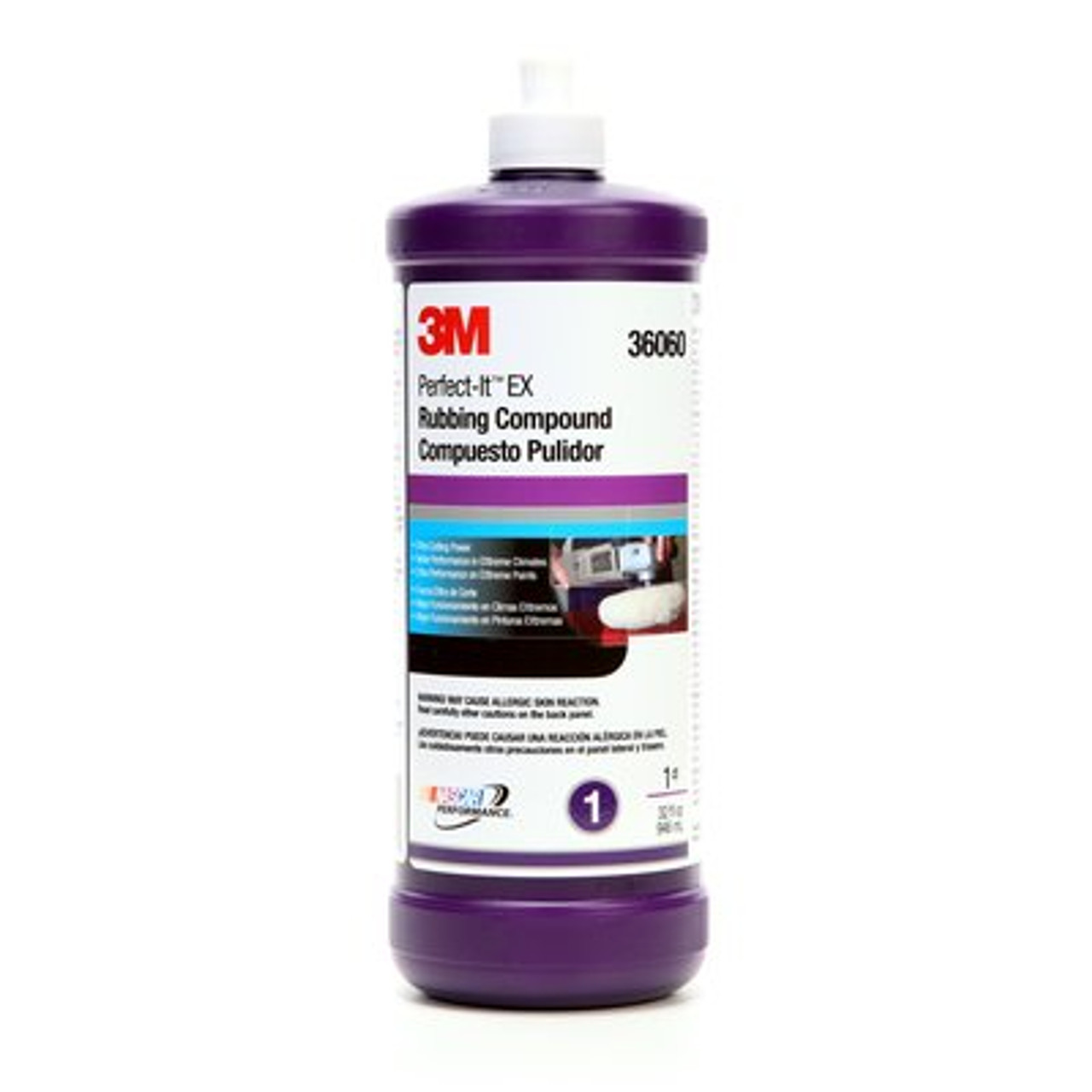 3M™ Perfect-It™ EX AC Rubbing Compound, 36060, 1 qt (32 fl oz)