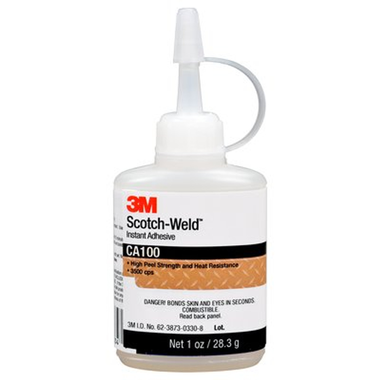 3M™ Scotch-Weld™ Instant Adhesive CA100, Clear, 1 fl oz Bottle