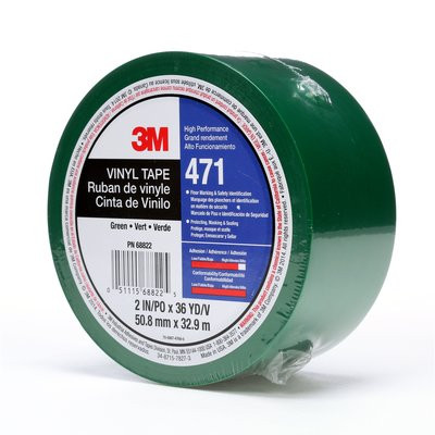 Green Vinyl Tape 3M 4712 x 36 yd 5 mil Sealing Floor Masking Anodizing