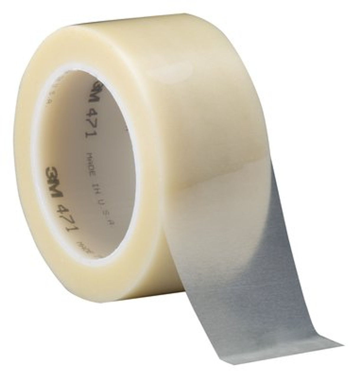 3M™ Vinyl Tape 471, Transparent, 2 in x 36 yd, 5.2 mil