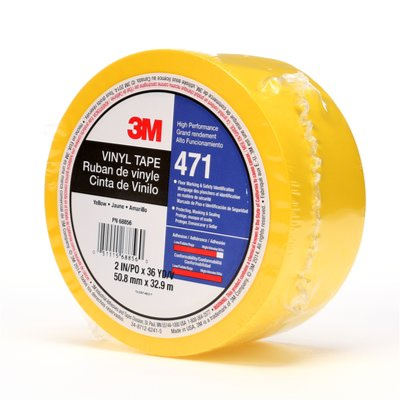 3M 4910 Clear VHB Tape, 3/4 in Width x 36 yd Length, 40 mil Thick