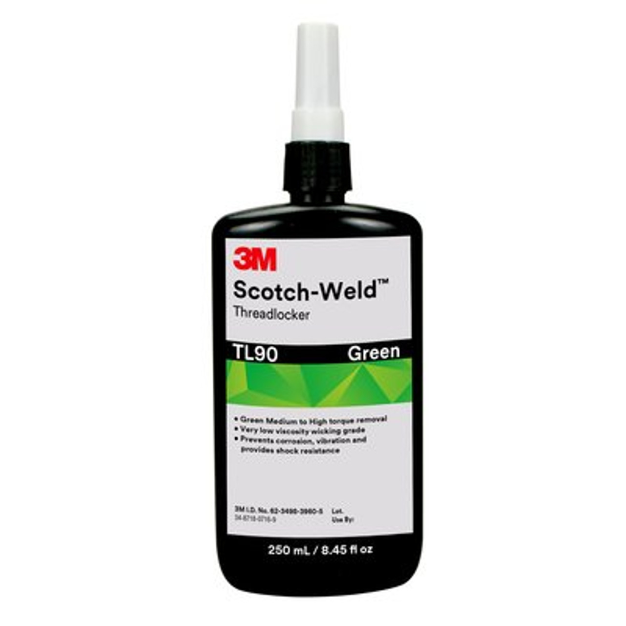 3M™ Scotch-Weld™ Threadlocker TL90, Green, 250 mL Bottle