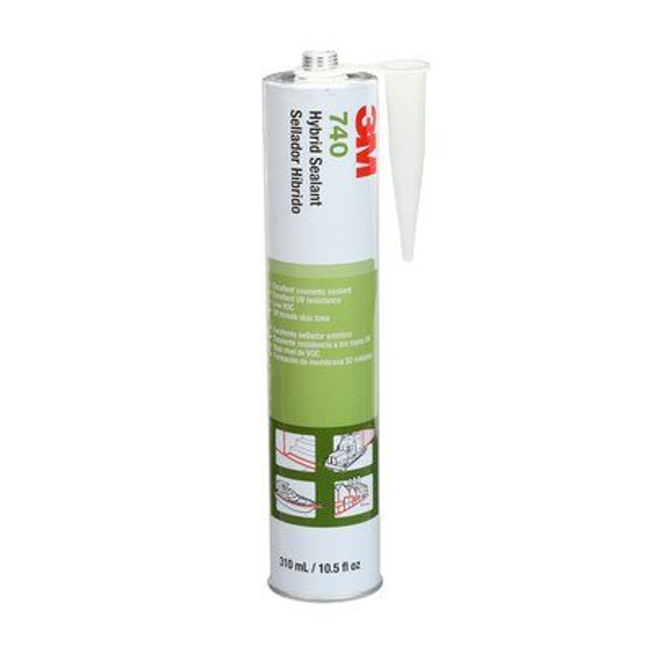 3M™ Adhesive Sealant 740 UV, Gray, 290 mL Cartridge