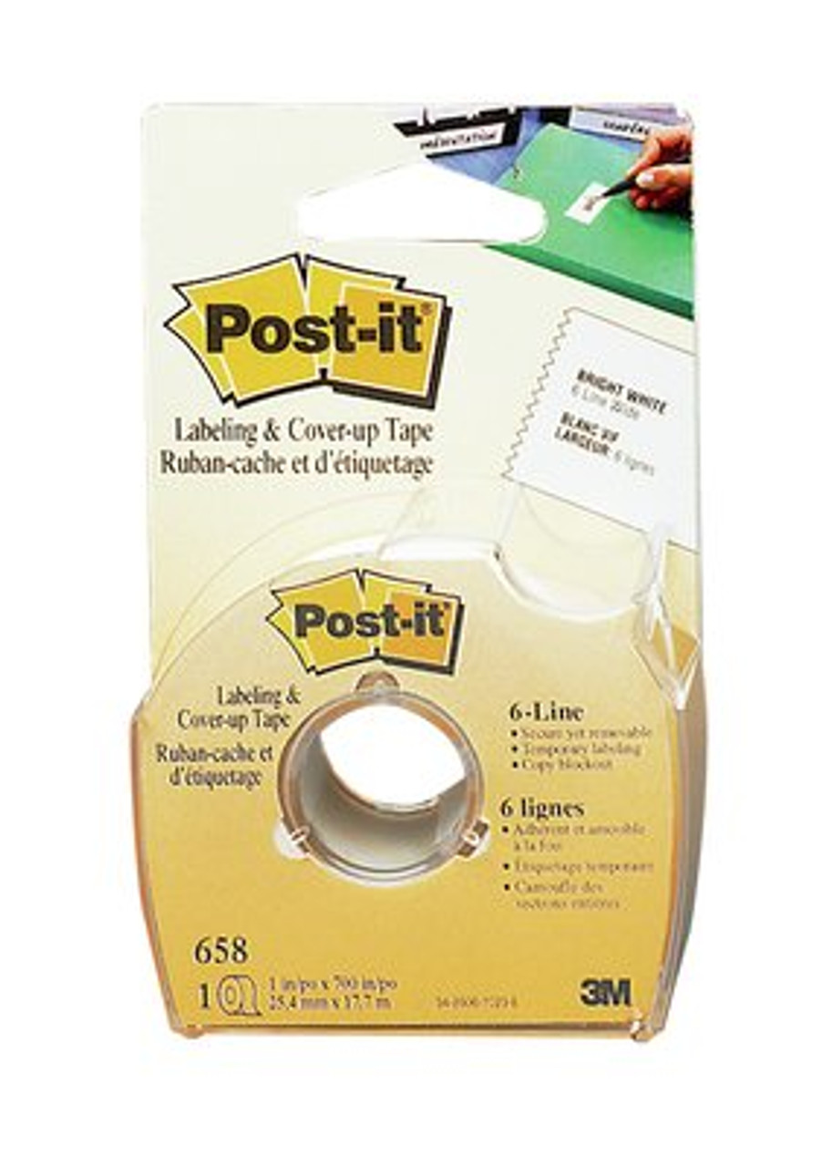 Post-it® Labeling Tape 695, 2 in x 36 yds, White - The Binding Source