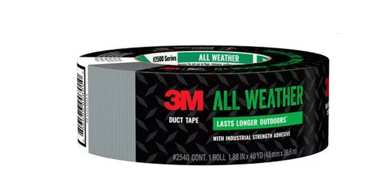 3M™ All Weather Duct Tape 2540, 1.88 in x 40 yd (48 mm x 36.5 m)