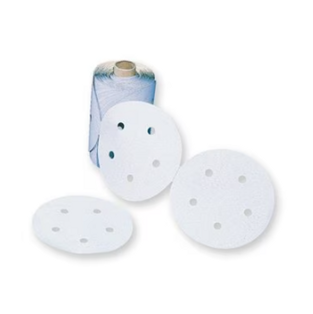 3M™ Stikit™ Paper Disc Roll 426U, 120 A-weight, 5 in x NH, D/F 5 HL, Die 500FH, 125 Discs/Roll, 10 Rolls/Case