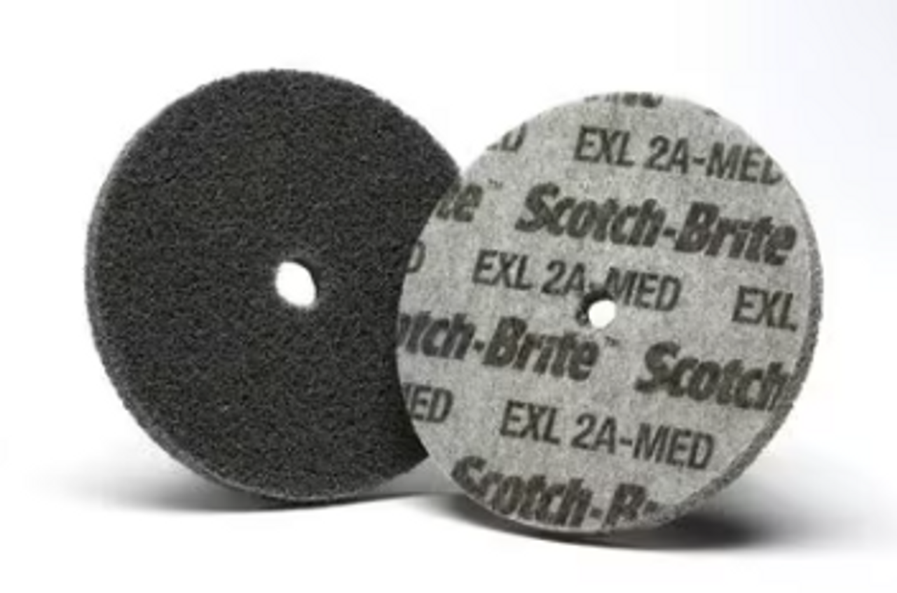 Scotch-Brite™ EXL Unitized Wheel, 1 in x 1 in x 3/16 in, 50 ea/Case