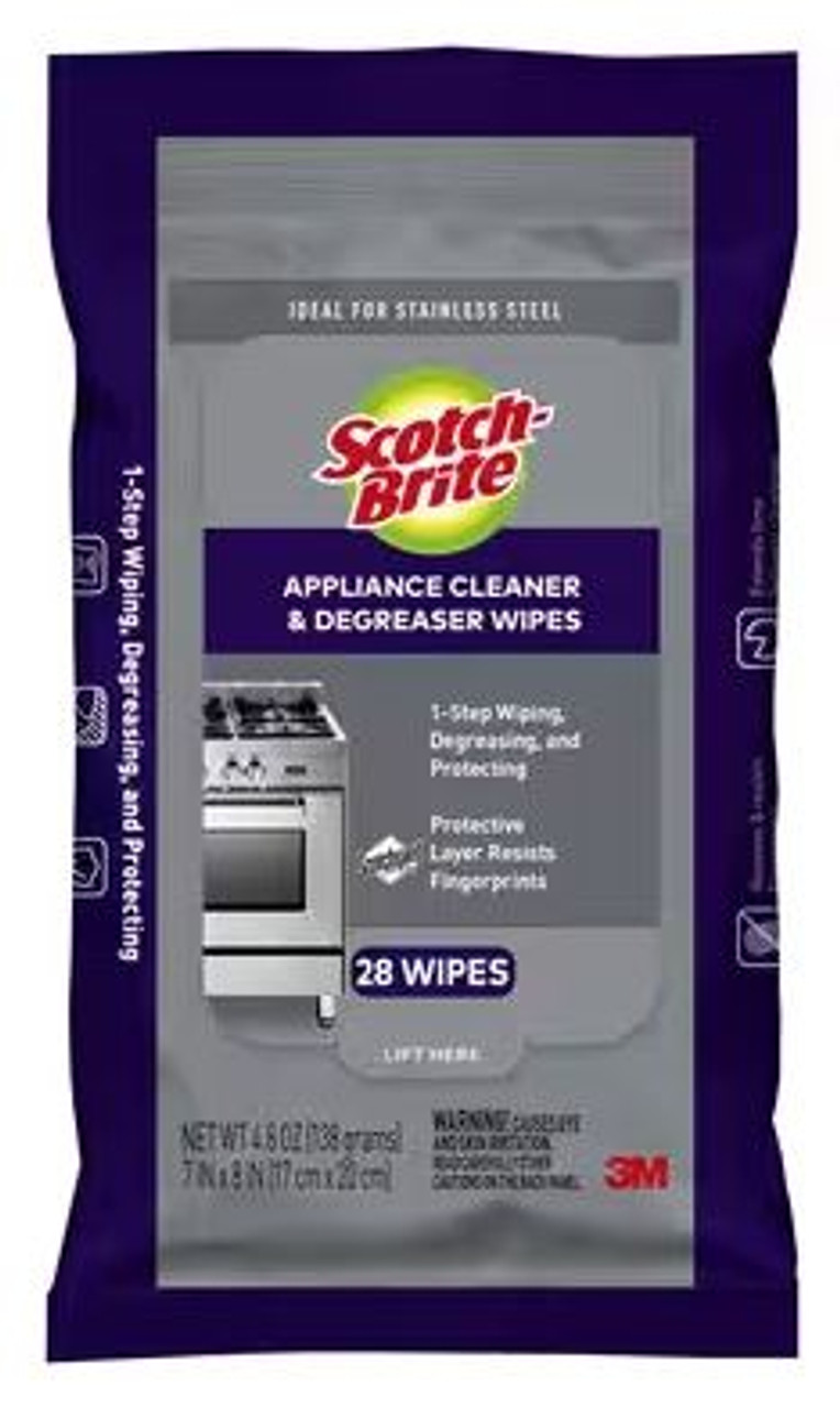 Scotch-Brite™ Appliance Cleaner & Degreaser Wipes 954-MAW-28