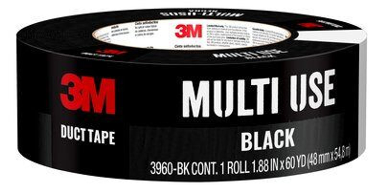 3M™ Tough Duct Tape 3955-BK, Black,1.88 in x 55 yd, 12 rls/cs