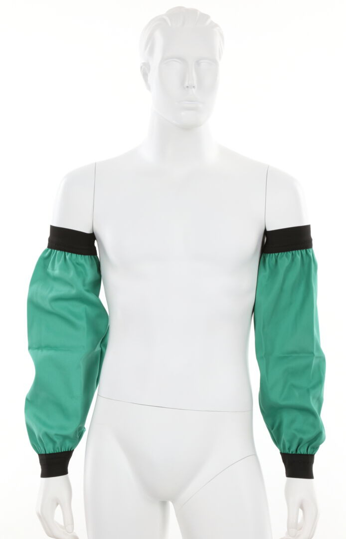 MCR Safety Welding Gear - 9 Ounce Green Sateen Finish Cotton - 18 Inch Sleeves with Elastic Wrist - Limited Flammability Treated Cotton
