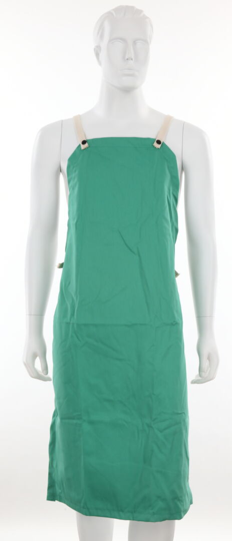 MCR Safety Welding Gear - Green Cotton Welding Apron - 9 Ounce Green Finish Cotton - 24 Inch Width x 42 Inch Length - Limited Flammability Treated Cotton