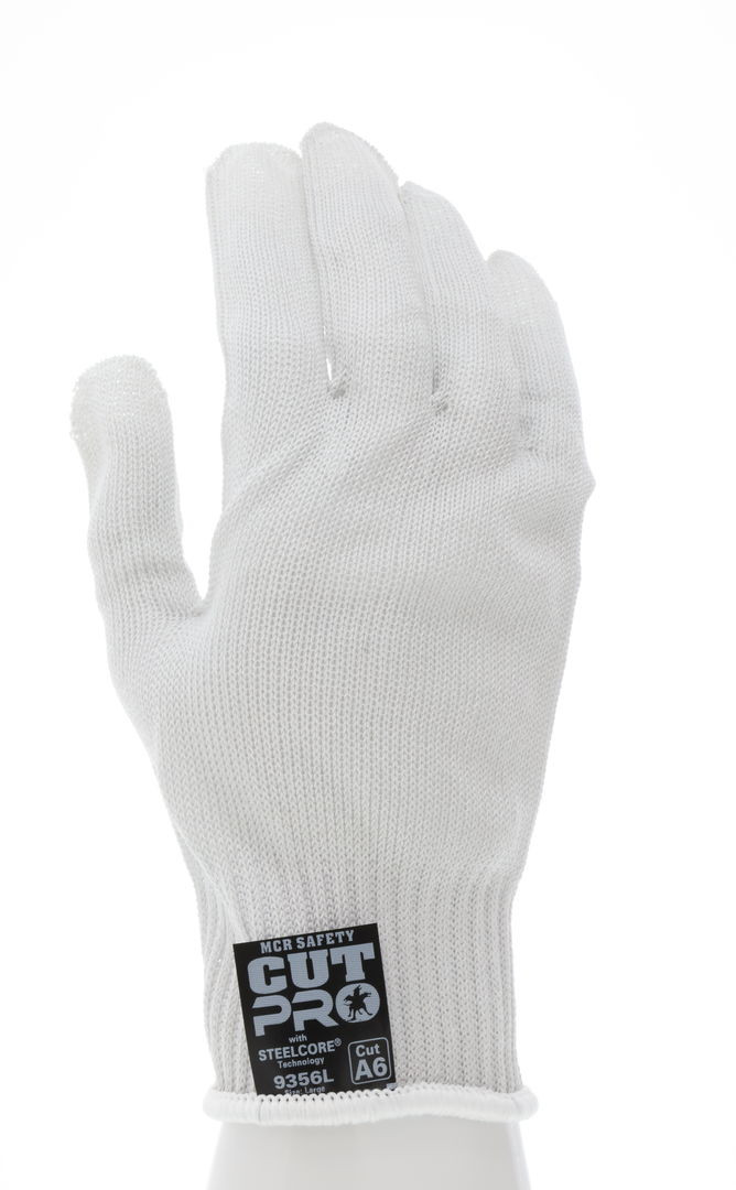 MCR Safety Steelcore® ll - 10 Gauge Medium Weight Cut Resistant Work Gloves - Polyester Wrapped Stainless Steel - Ambidextrous Gloves - FDA Accepted Materials Allow These Gloves to be used as Kitchen Gloves